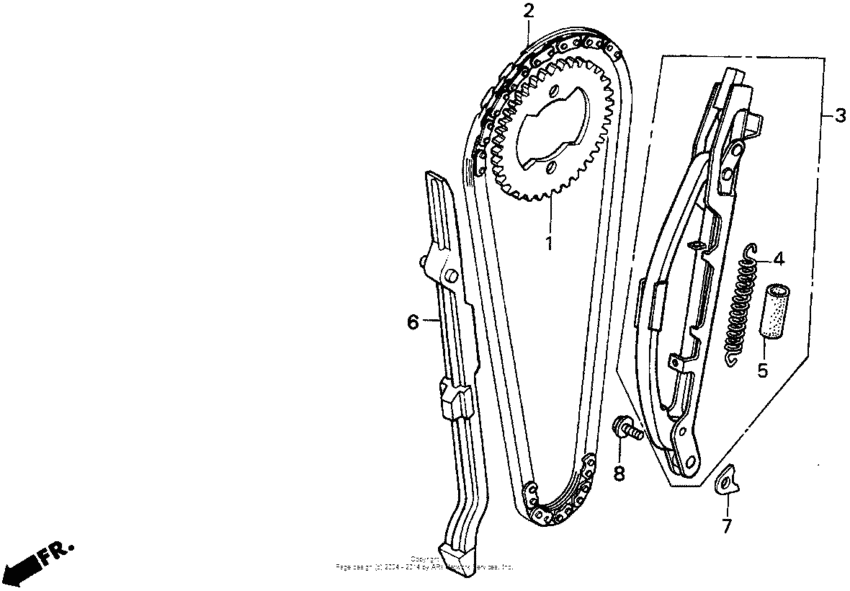 XR250L Цепь ГРМ