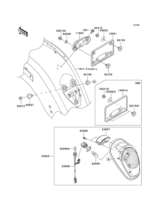 Taillight unit ass`y