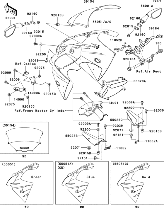 Cowling(zx900-f1)