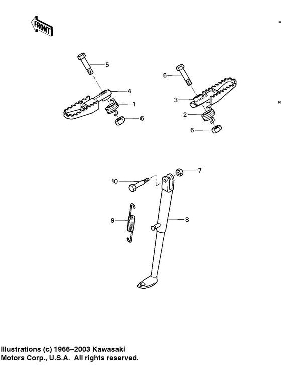 Footrests/stand