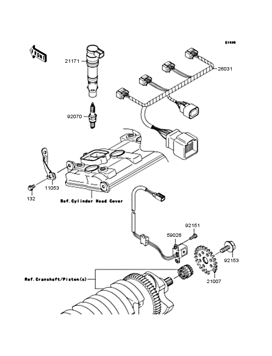 ZX1000 Система зажигания