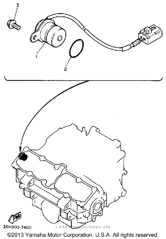 FZR1000WC Pickup coil-governor
