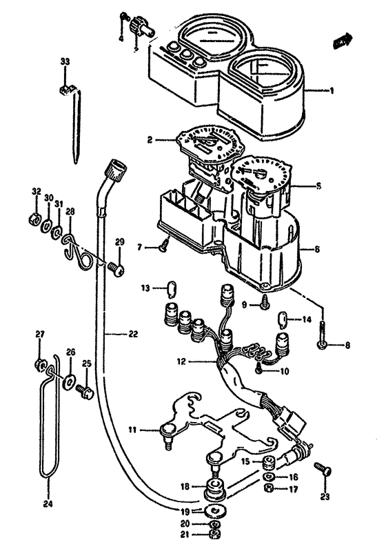Speedometer-tachometer