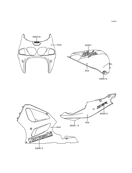 ZX750 Наклейки
