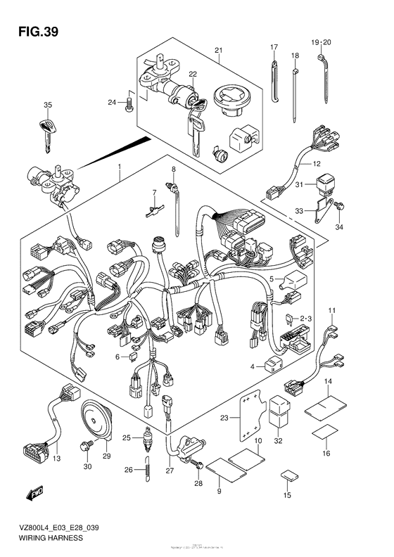 Wiring Harness (Vz800L4 E03)
