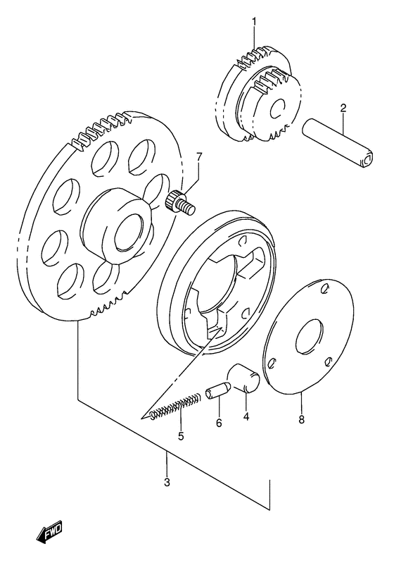 GS500 Муфта стартера