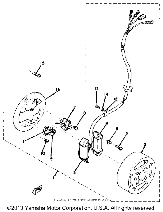 Flywheel magneto