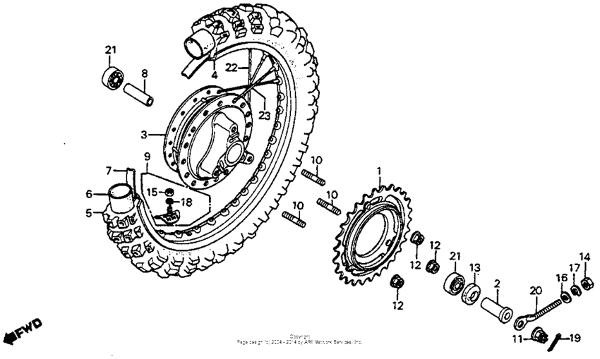 Rear wheel 80-81