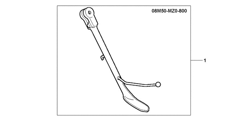 GL1500CD Chrome side stand