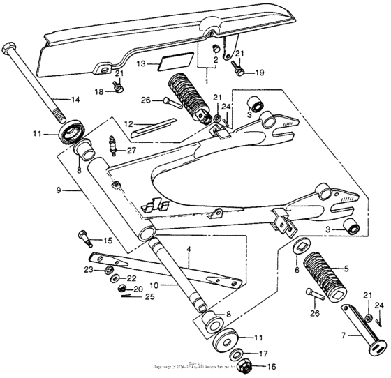 Swingarm + chainguard
