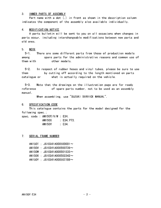 AN150 Catalog preface