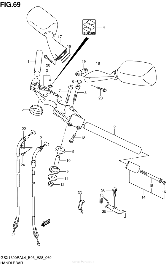 Handlebar (Gsx1300Ral4 E33)
