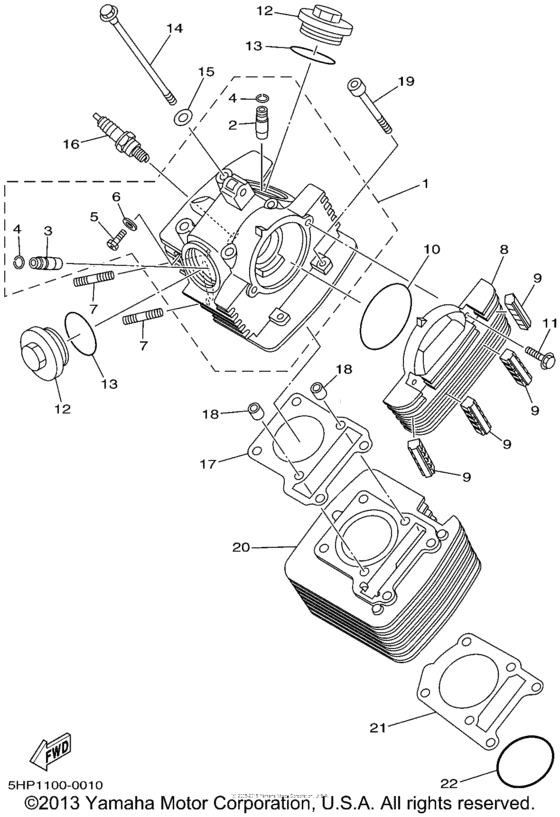 TTR125P Цилиндры