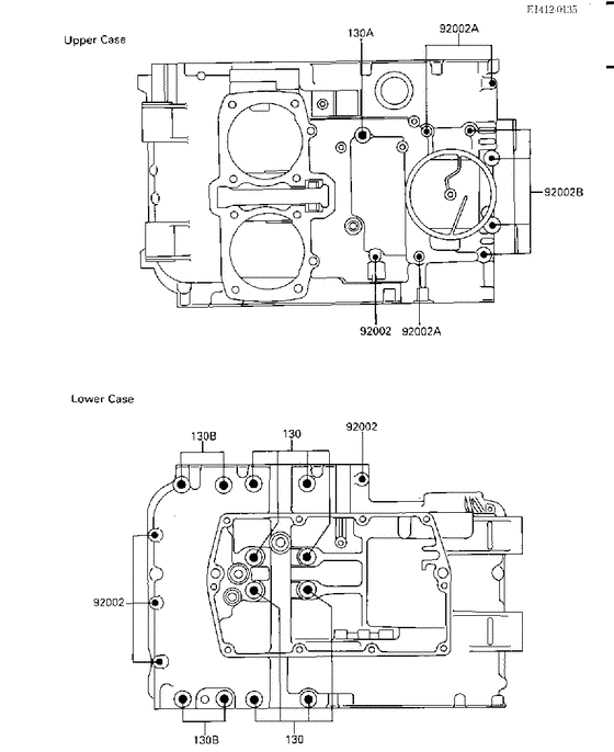  Болты крепления картера