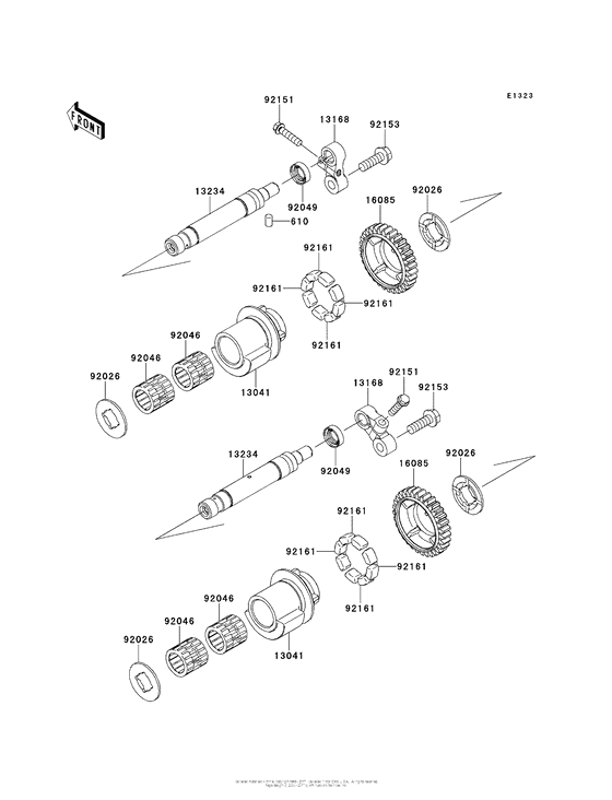 ZG1400 Валансирный вал