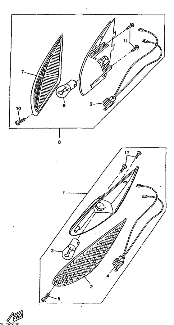 CW50RS Поворотники
