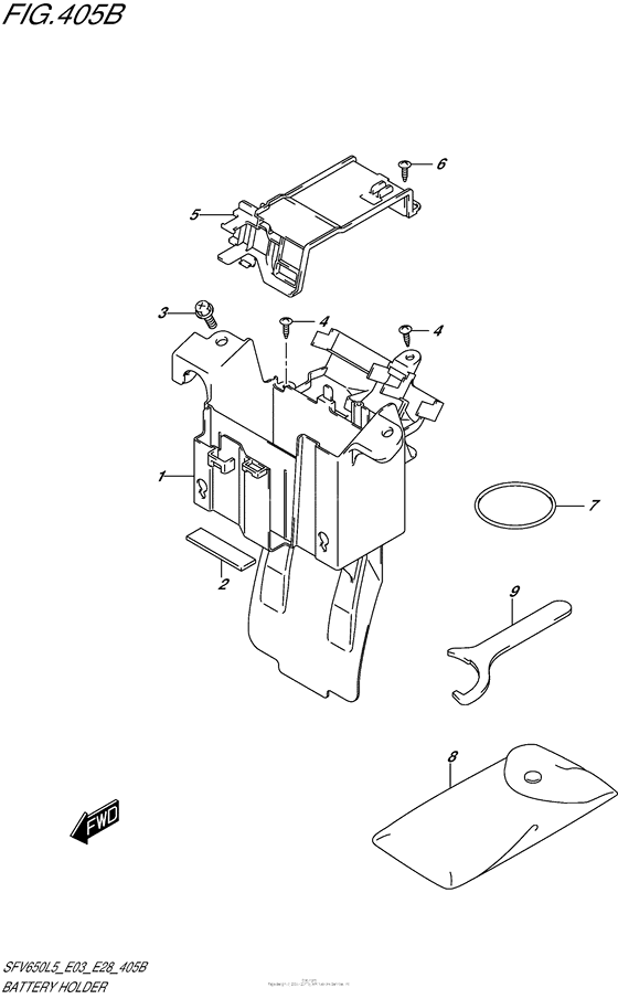 Battery Holder (Sfv650L5 E28)