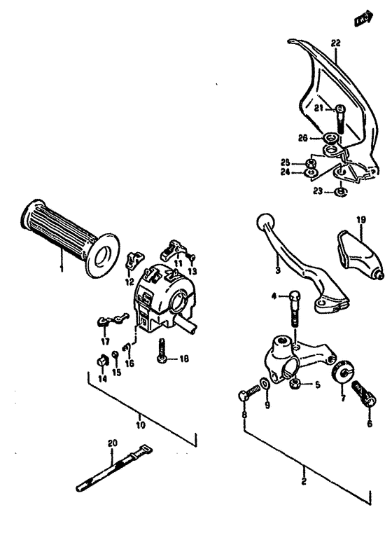 Left handle switch