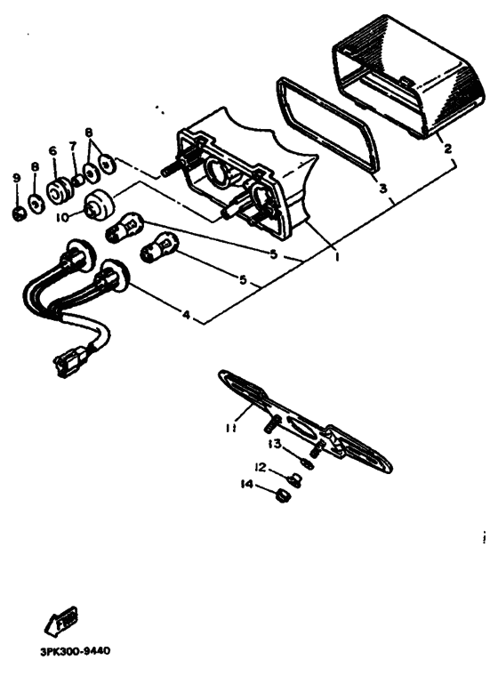 Taillight unit ass`y