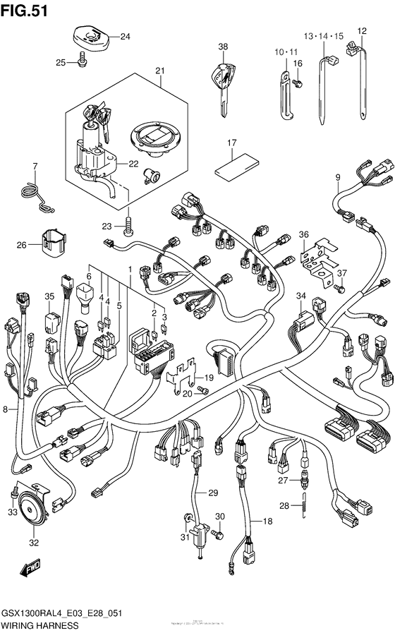 Wiring Harness (Gsx1300Ral4 E28)