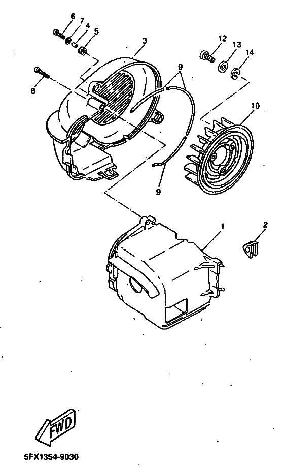 YH50 Воздухоотвод и вентилятор