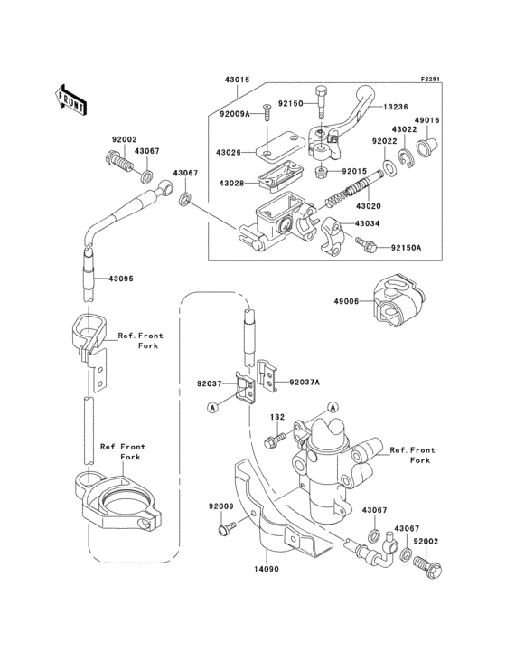KX100 Главный тормозной цилиндр