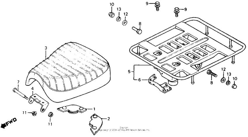 Seat + rear carrier