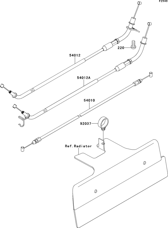 ZG1400 Тросы управления