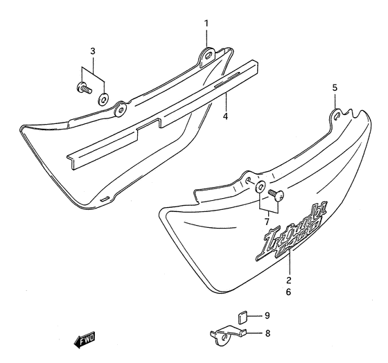 VS1400 Обтекатель задний