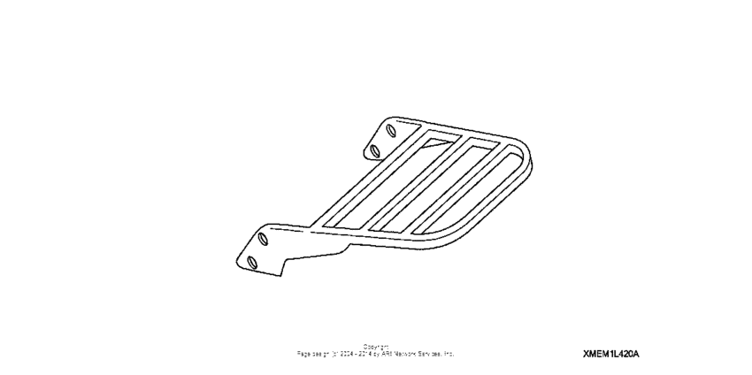 VTX1300C Chrome rear carrier