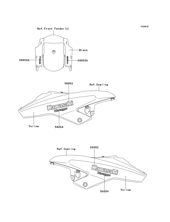 KLE650 Decals(yellow)(def)