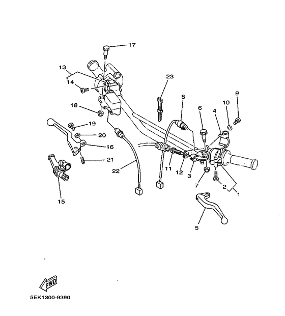 TW125 Handle switch. lever