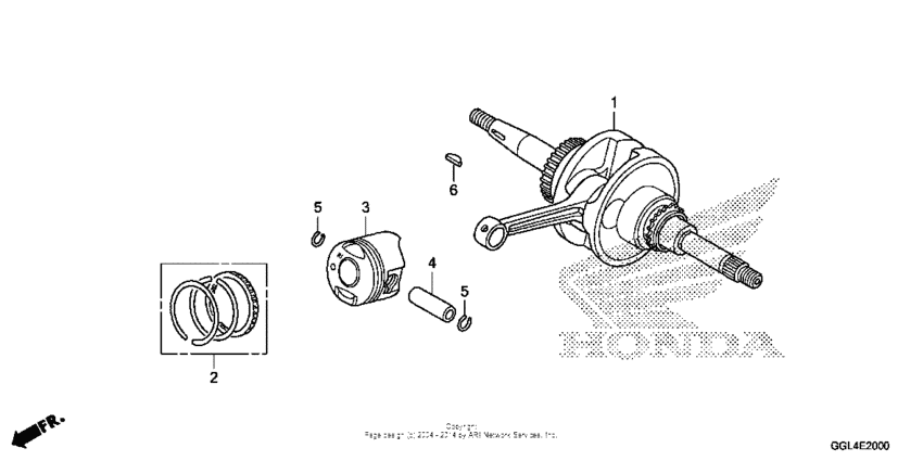 NCH50 Коленчатый вал и поршни