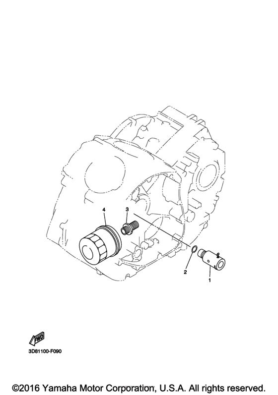 XVS1300BG Масляный фильтр