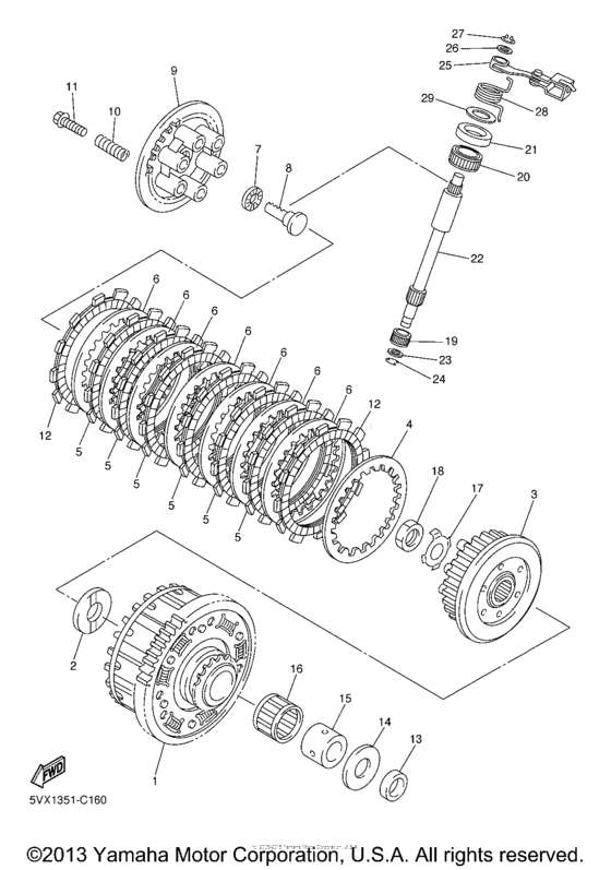 FZ6STC Сцепление
