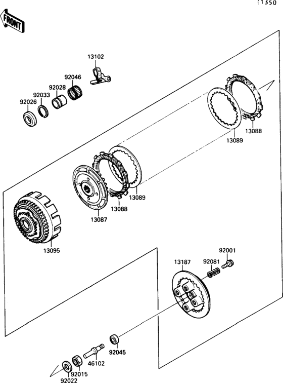 EX250 Сцепление
