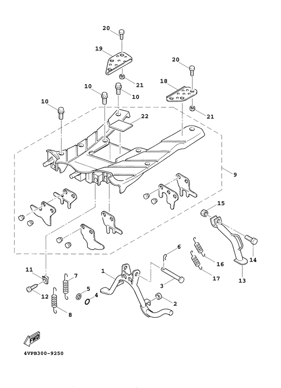 Stand. footrest