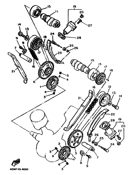 XV1100 Camshaft. chain