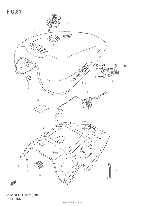 VZR1800 Fuel Tank (Vzr1800Z L2 E28)