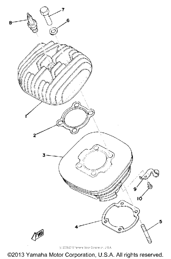 Cylinder head - cylinder