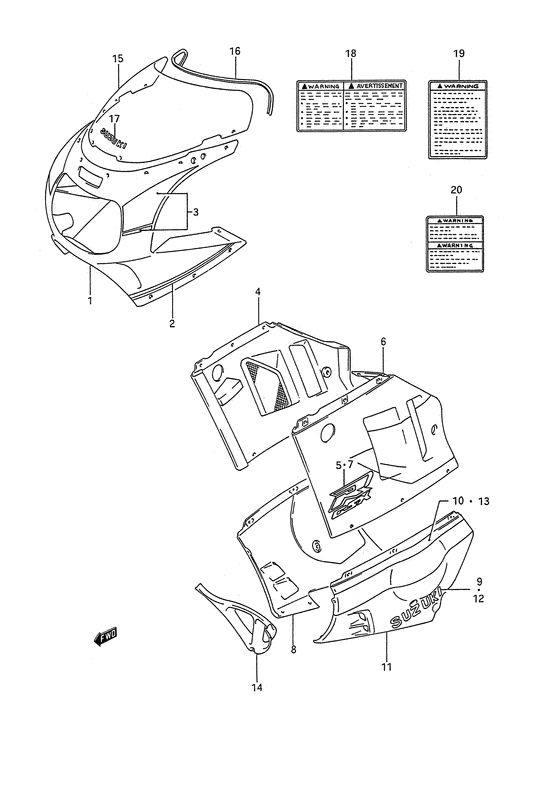 Cowling body