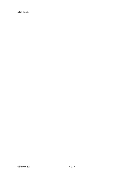 GSF600 Catalog preface