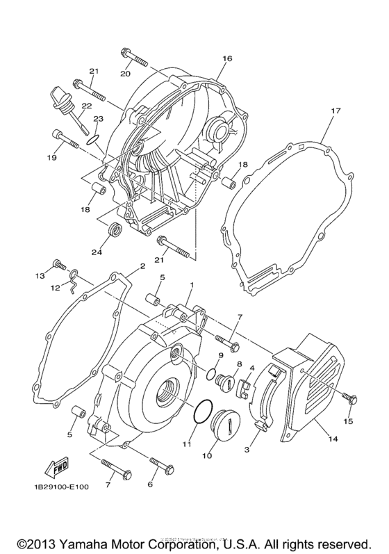 TTR125LX Боковые крышки
