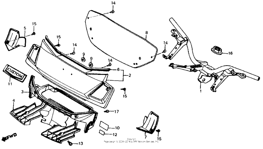 Handlebar + handlebar cover