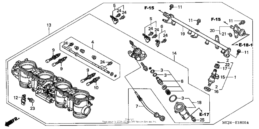 Throttle body assy. ('00-'01)