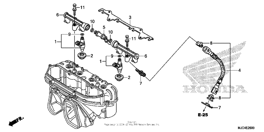 CBR600RR (ABS) Топливная форсунка