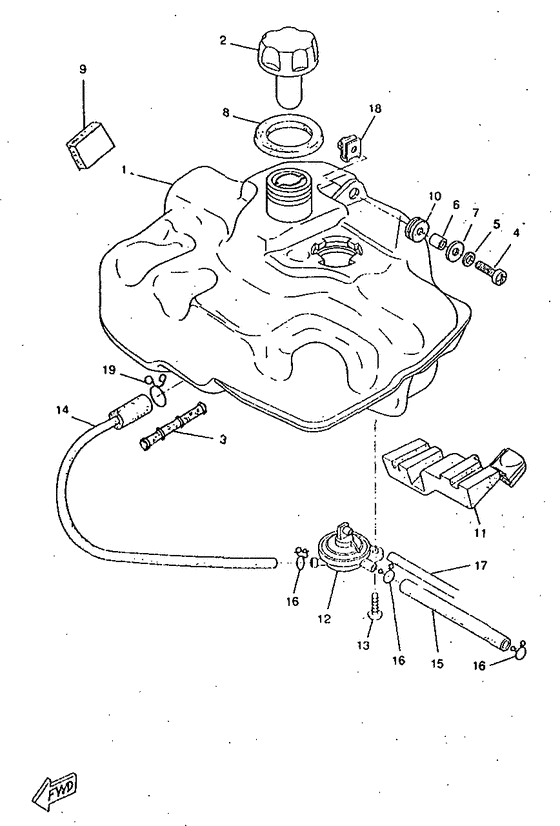 CW50RSP Топливный бак