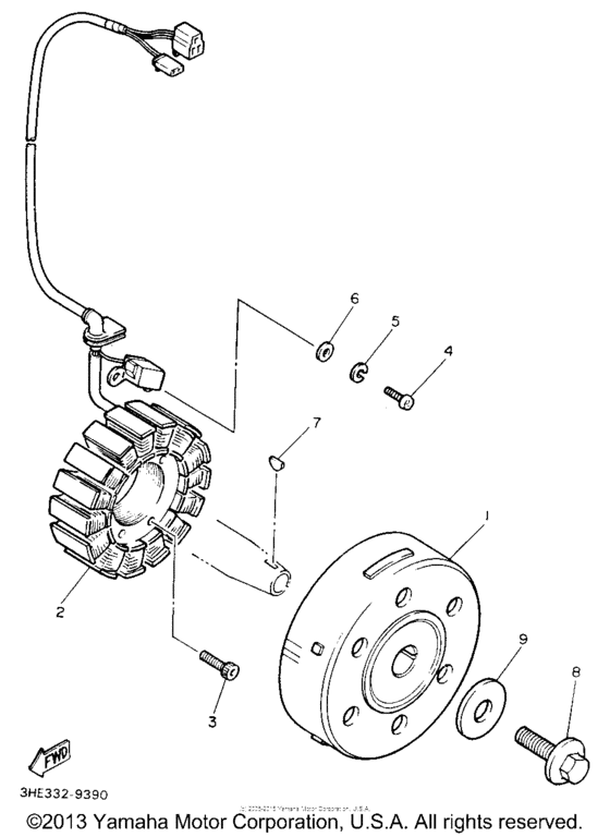 FZR600RBC Генератор