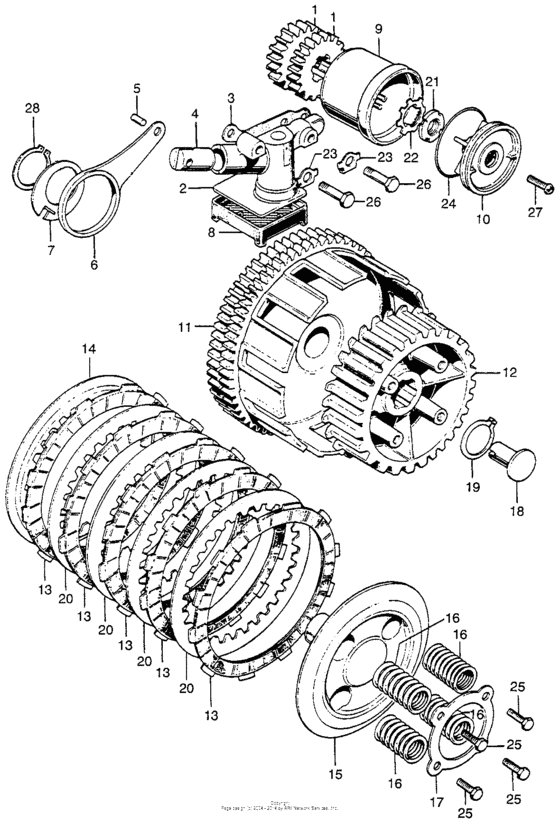 Clutch + oil pump