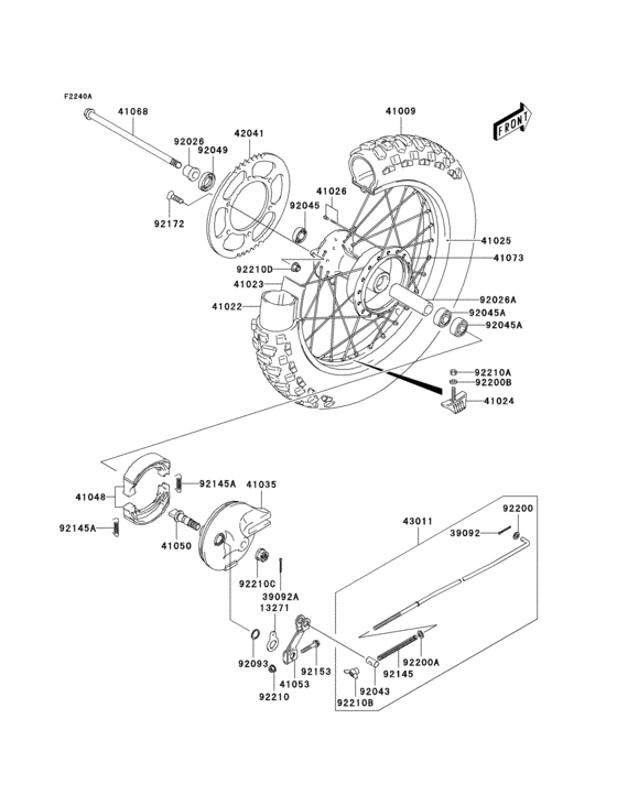 Rear hub(a3)